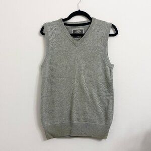 H&M Grey 100% Cotton Men's Sleeveless Sweater Vest - Sz Small